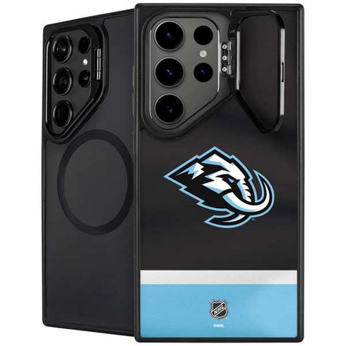 NHL Utah Mammoth Striped Jersey Galaxy S25 Ultra Kickstand Case